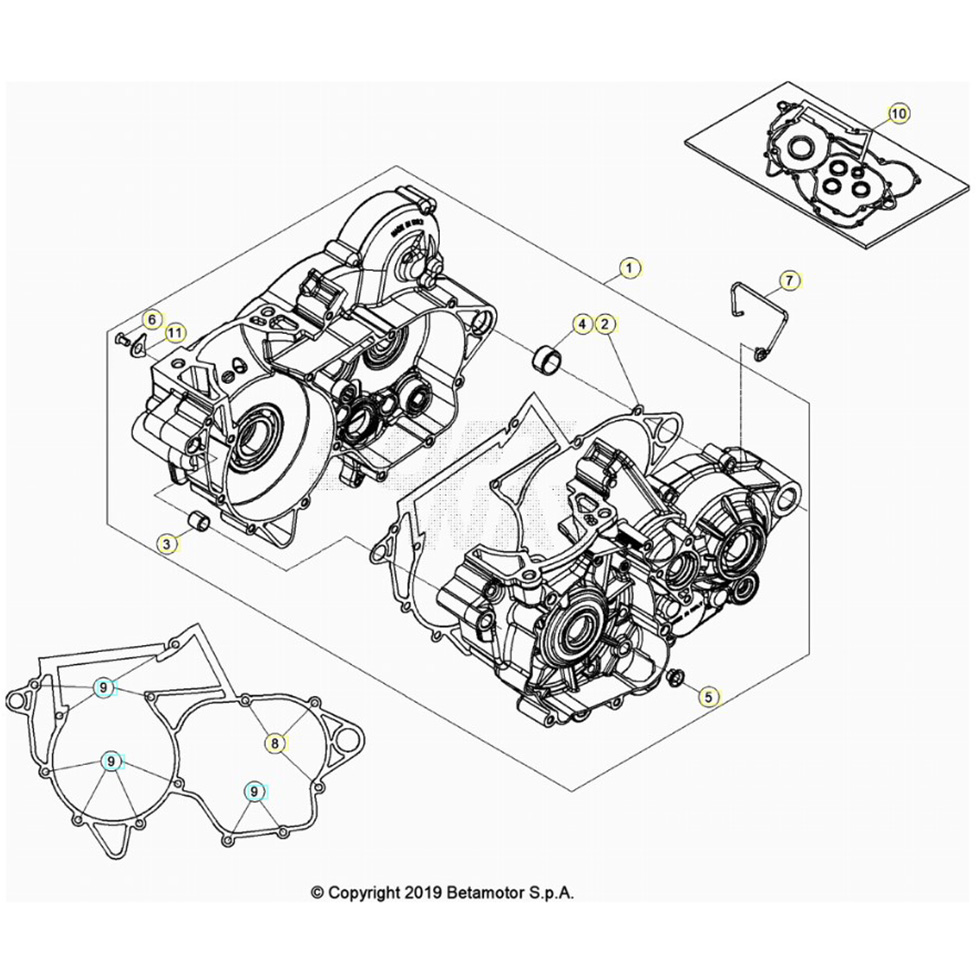Beta RX300 24 Motorgehäuse 1 Ersatzteile